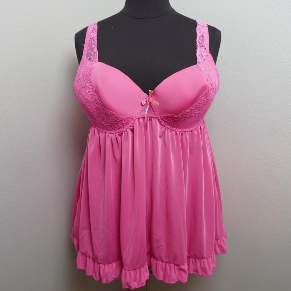 Passion Forever Pink Babydoll Chemise 2X